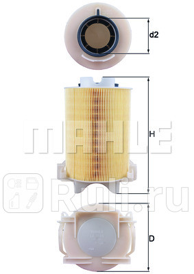 LX1566 - Фильтр воздушный (KNECHT) Volkswagen Golf 5 (2003-2009) для Volkswagen Golf 5 (2003-2009), KNECHT, LX1566