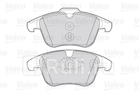 301879 - Колодки тормозные дисковые передние (VALEO) Land Rover Freelander 2 рестайлинг (2010-2012) для Land Rover Freelander 2 (2010-2012) рестайлинг, VALEO, 301879