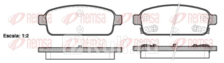 1432.02 - Колодки тормозные дисковые задние (REMSA) Opel Mokka (2012-2016) для Opel Mokka (2012-2016), REMSA, 1432.02