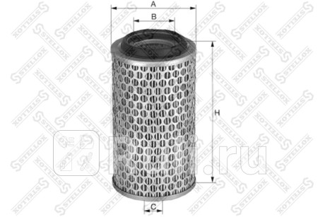 Фильтр воздушный h331 d165 d85 25 rvi magnum STELLOX 81-21059-SX  для Разные, STELLOX, 81-21059-SX