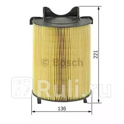 1 457 433 576 - Фильтр воздушный (BOSCH) Volkswagen Golf 5 (2003-2009) для Volkswagen Golf 5 (2003-2009), BOSCH, 1 457 433 576