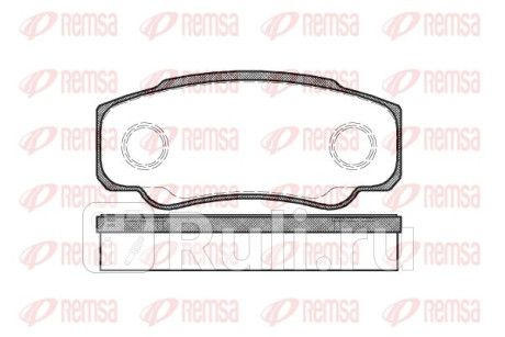 0961.00 - Колодки тормозные дисковые задние (REMSA) Fiat Ducato 290 (2014-2020) для Fiat Ducato 290 (2014-2020), REMSA, 0961.00