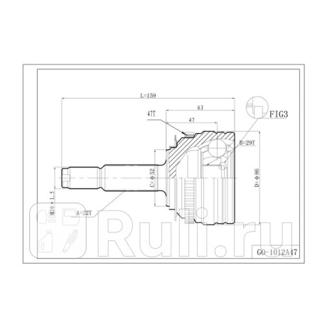 Шрус привода наружный, с abs chevrolet lanos (t100) (2005-2009), daewoo nexia (n100) (2002-2008) DOUBLE FORCE DFCV006  для Разные, DOUBLE FORCE, DFCV006