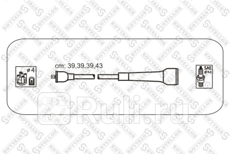 10-38401-SX - Высоковольтные провода (STELLOX) Renault Megane 1 (1995-1999) для Renault Megane 1 (1995-1999), STELLOX, 10-38401-SX