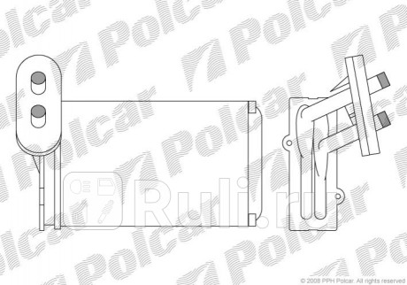 9534N8A1 - Радиатор отопителя (Polcar) Volkswagen Vento (1991-1998) для Volkswagen Vento (1991-1998), Polcar, 9534N8A1