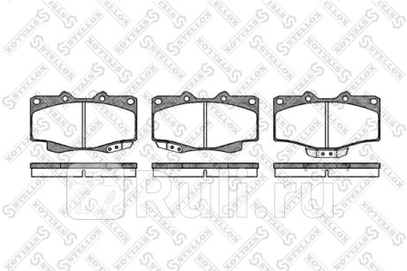 Колодки дисковые п. toyota land cruiser 4.0-4.2td 90- 4runner 2.4-3.0td 87-96 STELLOX 326 004-SX  для Разные, STELLOX, 326 004-SX