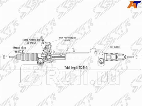 ST-44200-33490 - Рейка рулевая (SAT) Toyota Camry 40 рестайлинг (2009-2011) для Toyota Camry V40 (2009-2011) рестайлинг, SAT, ST-44200-33490