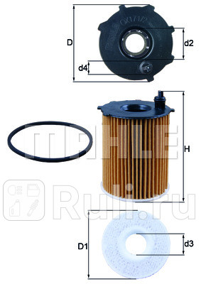 OX171/2D - Фильтр масляный (KNECHT) Ford Mondeo 5 (2014-2021) для Ford Mondeo 5 (2014-2021), KNECHT, OX171/2D