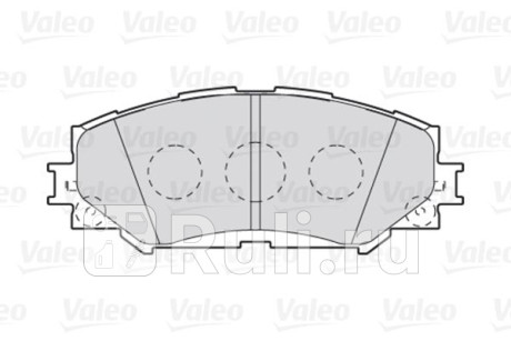 301943 - Колодки тормозные дисковые передние (VALEO) Toyota Auris (2010-2012) для Toyota Auris (2010-2012), VALEO, 301943