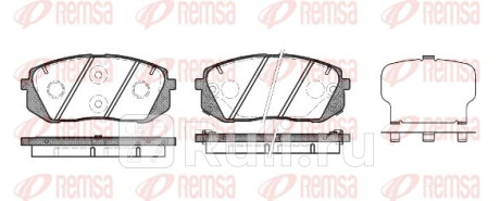 1302.22 - Колодки тормозные дисковые передние (REMSA) Hyundai ix55 (2008-2013) для Hyundai ix55 (2008-2013), REMSA, 1302.22