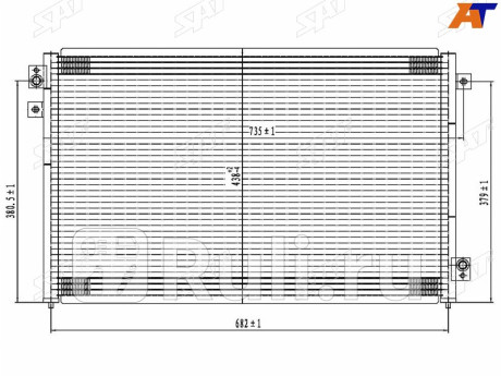 Радиатор кондиционера kia cerato 08-13 SAT ST-KI29-394-0  для Разные, SAT, ST-KI29-394-0
