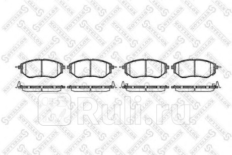 1148 002-SX - Колодки тормозные дисковые передние (STELLOX) Subaru Outback BS (2014-2019) для Subaru Outback BS (2014-2021), STELLOX, 1148 002-SX