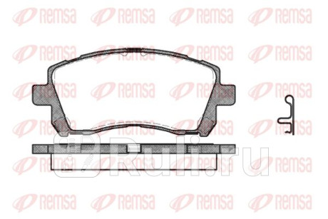 0655.02 - Колодки тормозные дисковые передние (REMSA) Subaru Legacy BM/BR (2009-2015) для Subaru Legacy BM/BR (2009-2015), REMSA, 0655.02