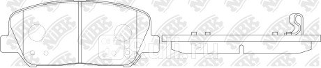 PN11001 - Колодки тормозные дисковые передние (NIBK) Hyundai ix55 (2008-2013) для Hyundai ix55 (2008-2013), NIBK, PN11001