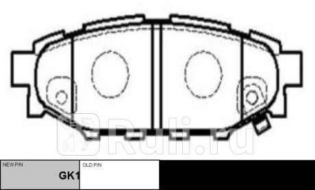 Колодки тормозные дисковые зад. subaru legacy 03/outback 03 2.0/2.5 (старый арт. cksu-13) gk1000 CTR GK1000  для прочие 2, CTR, GK1000