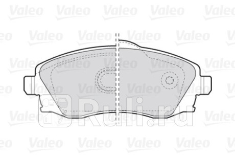 301456 - Колодки тормозные дисковые передние (VALEO) Opel Corsa C (2000-2006) для Opel Corsa C (2000-2006), VALEO, 301456