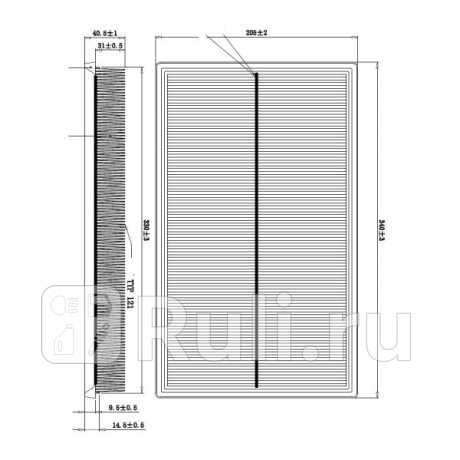 Фильтр воздушный general motors DOUBLE FORCE DFA34116  для Разные, DOUBLE FORCE, DFA34116