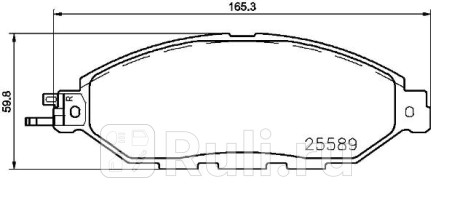P 56 103 - Колодки тормозные дисковые передние (BREMBO) Infiniti JX (2012-2014) для Infiniti JX (2012-2014), BREMBO, P 56 103