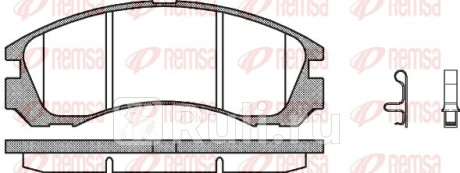 0354.32 - Колодки тормозные дисковые передние (REMSA) Mitsubishi Outlander рестайлинг (2015-2021) для Mitsubishi Outlander 3 (2015-2021) рестайлинг, REMSA, 0354.32
