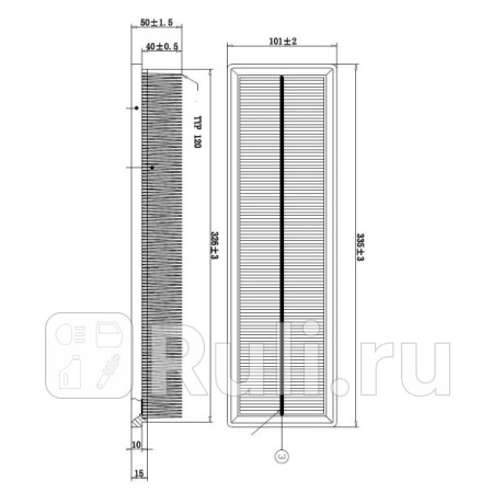 Фильтр воздушный citroen c3 (fc) (2002-2009), peugeot 207 (wk) (2007-) DOUBLE FORCE DFA3468  для Разные, DOUBLE FORCE, DFA3468