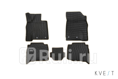 KVESTLEX00002K2 - 3d коврики в салон 5 шт. (KVEST) Lexus LX 570 (2015-2020) для Lexus LX 570 (2015-2021), KVEST, KVESTLEX00002K2