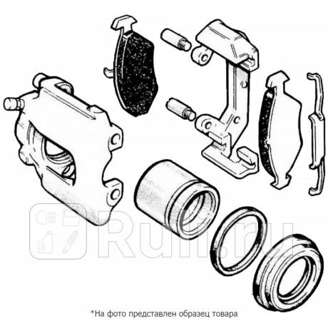 Направляющая суппорта перед chevrolet aveo (t200) 2003-2008/ravon nexia r3 16- SAT ST-92-0035  для Разные, SAT, ST-92-0035