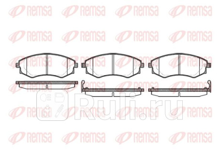 0318.12 - Колодки тормозные дисковые передние (REMSA) Hyundai Sonata 4 (1998-2001) для Hyundai Sonata 4 (1998-2001), REMSA, 0318.12