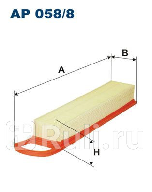 AP 058/8 - Фильтр воздушный (FILTRON) Citroen Berlingo (2015-2019) для Citroen Berlingo B9 (2015-2021) рестайлинг 2, FILTRON, AP 058/8
