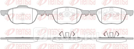 1082.00 - Колодки тормозные дисковые передние (REMSA) Mazda 5 CR (2005-2010) для Mazda 5 CR (2005-2010), REMSA, 1082.00