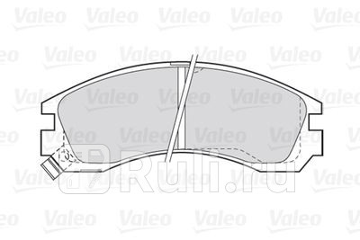 301517 - Колодки тормозные дисковые передние (VALEO) Mitsubishi Outlander рестайлинг (2015-2021) для Mitsubishi Outlander 3 (2015-2021) рестайлинг, VALEO, 301517