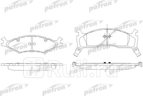 Колодки тормозные дисковые передн kia: sportage 94-03 PATRON PBP1034  для Разные, PATRON, PBP1034
