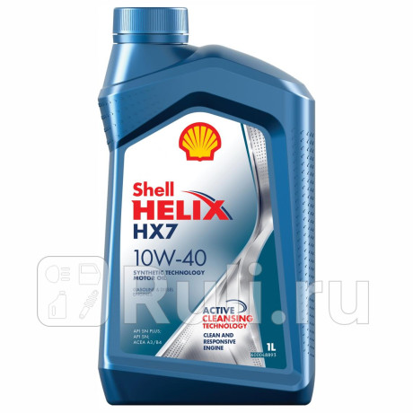 Масло моторное полусинтетическое helix hx7 10w-40 1л (550046365) 550051574 Shell 550051574  для прочие 2, Shell, 550051574