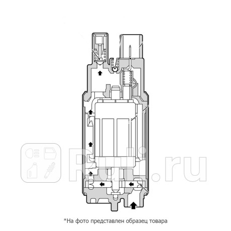 PFP503 - Насос топливный (PATRON) Volvo S80 (1998-2006) для Volvo S80 (1998-2006), PATRON, PFP503