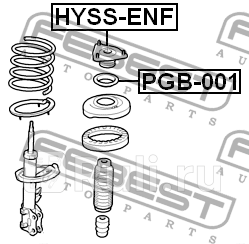 Опора амортизатора hyss-enf FEBEST HYSS-ENF  для прочие 2, FEBEST, HYSS-ENF