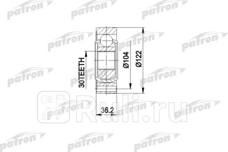 Шрус внутр к-кт mercedes-benz: 638 2 v-class 200cdi 220cdi 03 99-, vito 638 108cdi 110cdi 112cdi 2.2 03 99- PATRON PCV3540  для Разные, PATRON, PCV3540