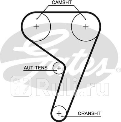 K025433XS - Ремкомплект грм (GATES) Ford Focus 2 (2005-2008) для Ford Focus 2 (2005-2008), GATES, K025433XS