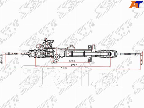 ST-49001-9W50A - Рейка рулевая (SAT) Nissan Teana J31 (2005-2008) для Nissan Teana J31 (2003-2008), SAT, ST-49001-9W50A