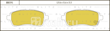 Колодки тормозные дисковые передние ford fiesta 08- BLITZ BB0391  для Разные, BLITZ, BB0391