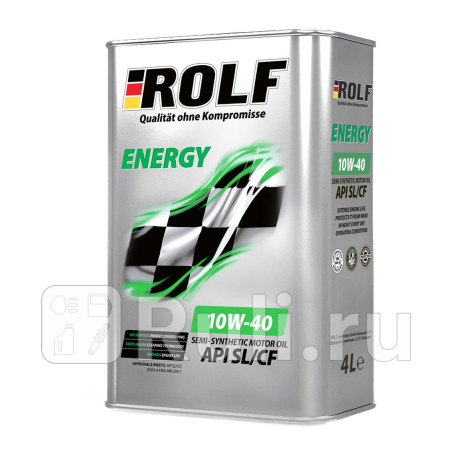 Масло моторное rolf energy 10w-40 a3/b4 sl/cf 4л (металл) 322227 ROLF 322227  для прочие 2, ROLF, 322227