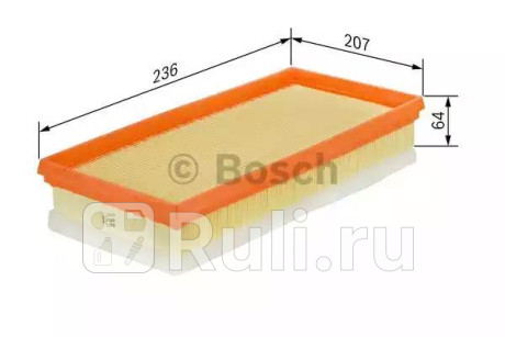 1 457 433 583 - Фильтр воздушный (BOSCH) Volvo XC60 (2008-2017) для Volvo XC60 (2008-2017), BOSCH, 1 457 433 583