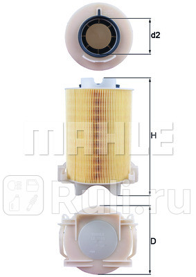 LX1566 - Фильтр воздушный (KNECHT) Skoda Roomster (2010-2015) для Skoda Roomster (2010-2015), KNECHT, LX1566