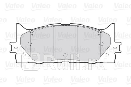 301890 - Колодки тормозные дисковые передние (VALEO) Lexus ES 250 (2012-2018) для Lexus ES 250 (2012-2018), VALEO, 301890