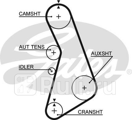 K025492XS - Комплект грм (GATES) Audi A6 C4 (1994-1997) для Audi A6 C4 (1994-1997), GATES, K025492XS