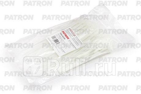 Комплект пластиковых хомутов 3.6 х 150 мм, 100 шт, нейлон, белые PATRON P36150W  для Разные, PATRON, P36150W
