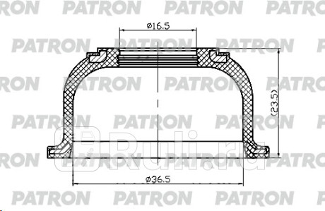 Пыльник шаровой опоры daihatsu terios j100/j111 1997-2006 toyota cami j100e,j102e,j122e 1999.05-2005.12, pixis 11- PATRON PSE6408  для Разные, PATRON, PSE6408