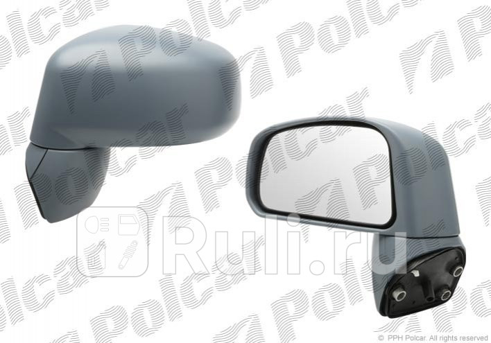 Зеркало левое (Polcar) для Nissan Tiida (2007-2014) 2758511M
