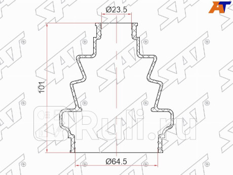 Пыльник шрус наружный opel astra h 04- signum 03-08 vectra c 02-08 zafira b 05- SAT ST-105-0014  для Разные, SAT, ST-105-0014