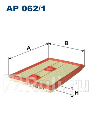AP 062/1 - Фильтр воздушный (FILTRON) Volkswagen Tiguan (2016-2020) для Volkswagen Tiguan 2 (2016-2021), FILTRON, AP 062/1