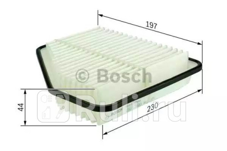 F 026 400 098 - Фильтр воздушный (BOSCH) Honda Civic 4D (2005-2011) для Honda Civic 4D (2005-2011), BOSCH, F 026 400 098