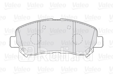 301067 - Колодки тормозные дисковые передние (VALEO) Nissan X-Trail T32 (2013-2016) для Nissan X-Trail T32 (2013-2016), VALEO, 301067